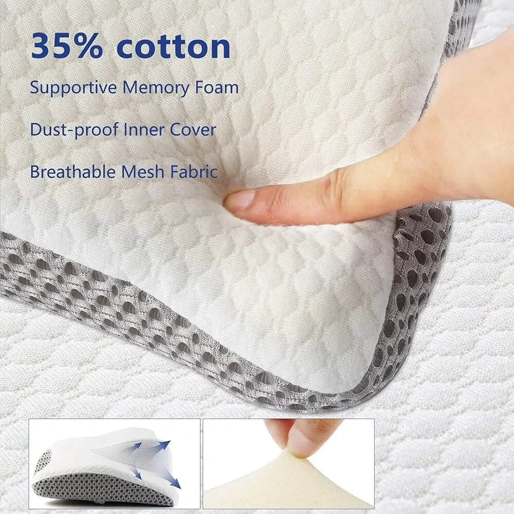 Contour Memory Foam Pillow‎ for Sleeping, Orthopedic Cervical Support
